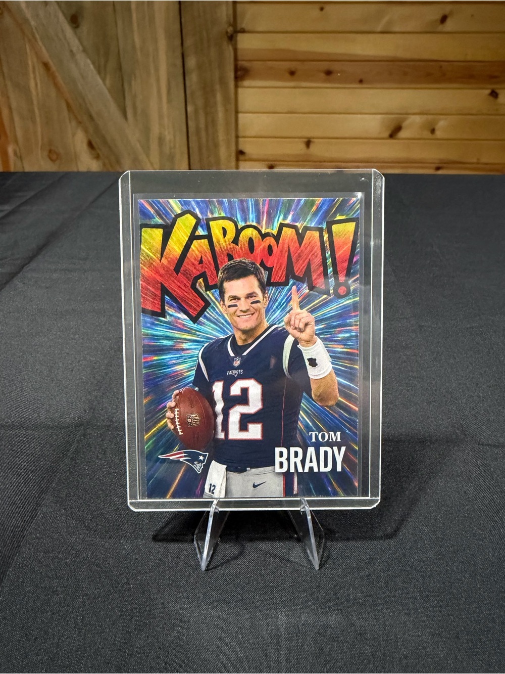 Tom Brady New England Patriots ‘Kaboom! / Downtown’ Custom Football Trading Card